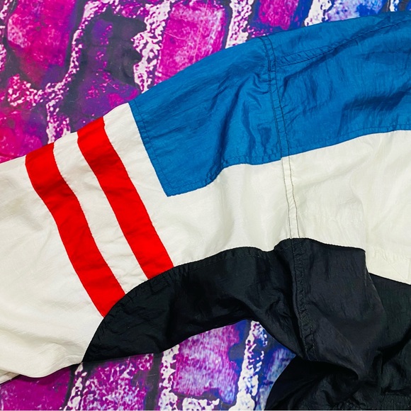 Vintage Lavon Sport Sportswear Windbreaker Jacket Geometric medium Nylon - Picture 4 of 6